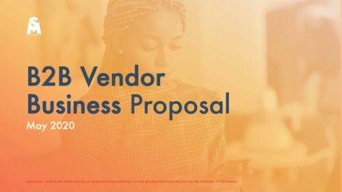 B2B Vendor Business Proposal